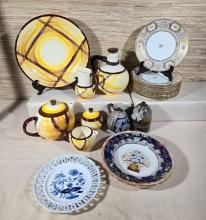 Vernonware, English Porcelain Plates, & More