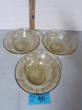 Vintage Yello Depression Bowls