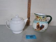 Rooster Pitcher, 1930's Tea/Coffee Pot