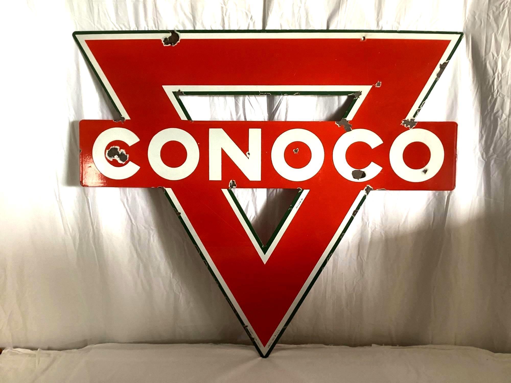 42" Conoco Porcelain Sign Ponca City, OK