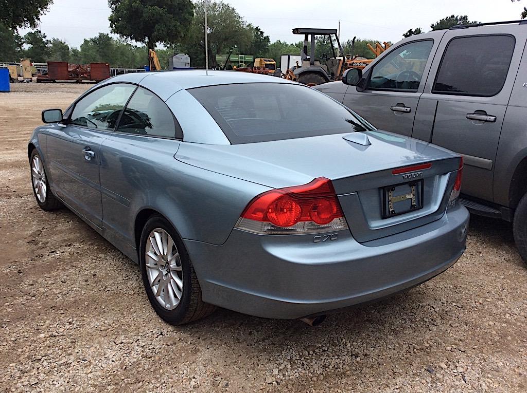 2006 VOLVO C70 CAR, HARD TOP CONVERTIBLE (VIN # YV1MC68276J000625) (SHOWING APPX 148,034 MILES, UP T