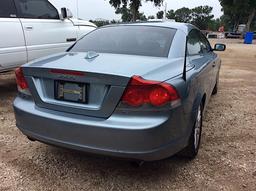 2006 VOLVO C70 CAR, HARD TOP CONVERTIBLE (VIN # YV1MC68276J000625) (SHOWING APPX 148,034 MILES, UP T