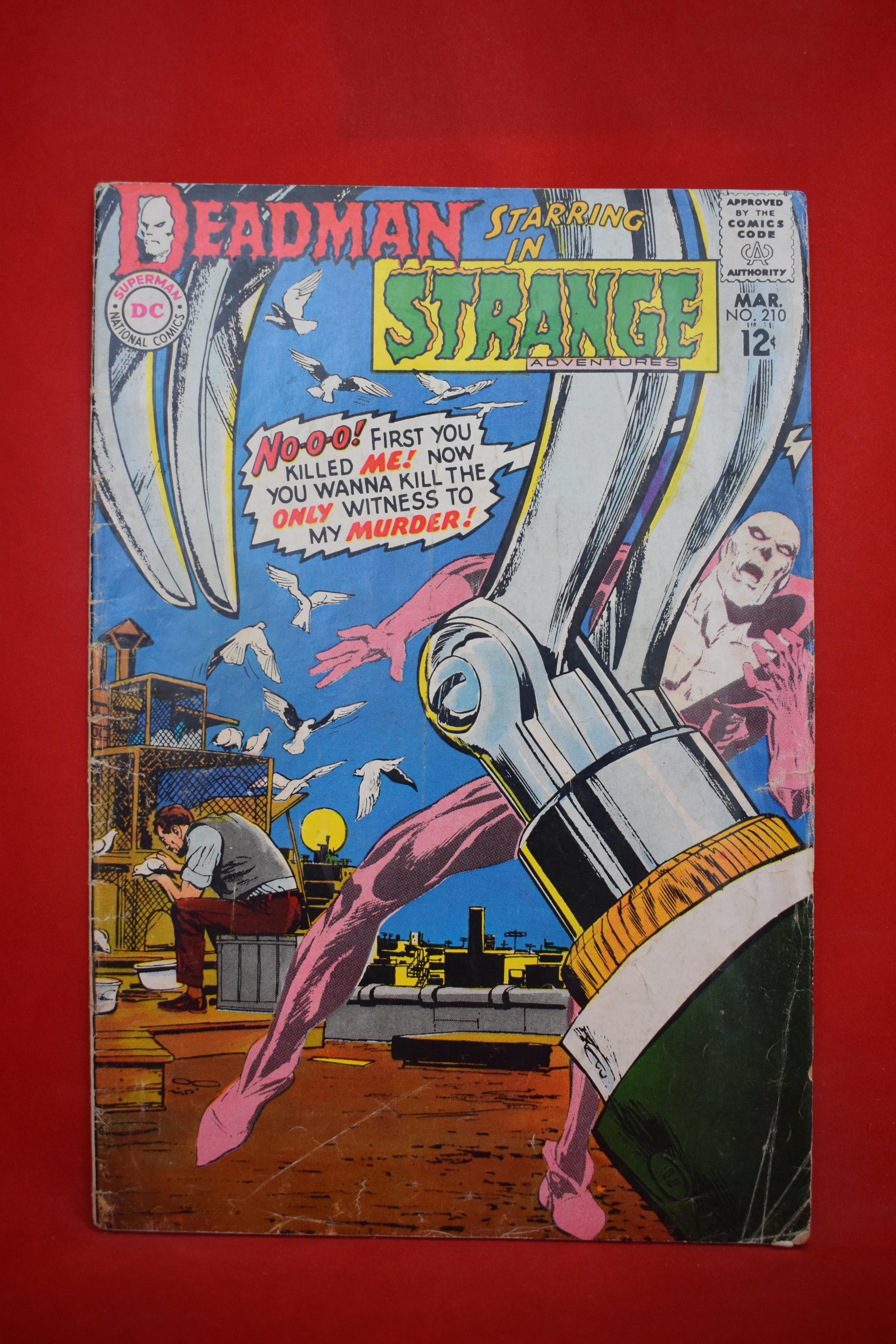 STRANGE ADVENTURES #210 | 1ST CAMEO APP OF HOOK - NEAL ADAMS! | *SOLID - CREASING - SEE PICS*