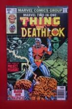 MARVEL TWO IN ONE #54 | KEY 1ST APP OF TITANIA, DEATH OF DEATHLOK - NEWSSTAND!