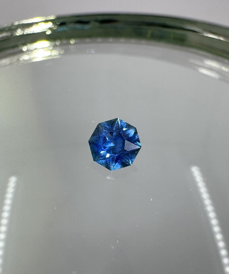 .68ct Octagon Deep Blue Montana Sapphire