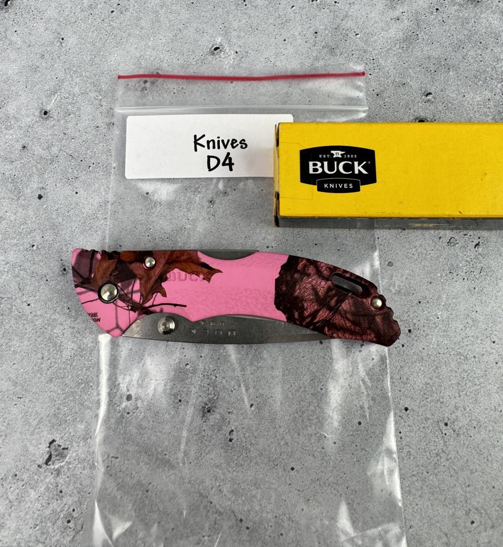 Buck 285 Bantam Pink Mossy Oak Camo Pocket Knife