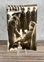 Hitler Greets Wounded Soldier War Memorial Photo