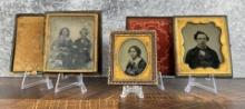 Collection of Antique Ambrotype Photos