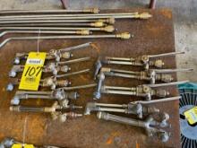 LOT of OXYGEN ACETYLENE TORCHES