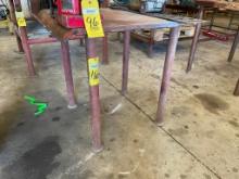 H.D. STEEL FABRICATING TABLE, approx. 32" x 32" x 7/8" (10 day delayed removal)