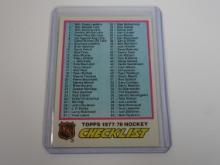 1977-78 TOPPS HOCKEY #68 1ST SERIES CHECKLIST 1-132 CLEAN UNMARKED