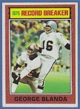 1976 Topps #1 George Blanda RB Oakland Raiders