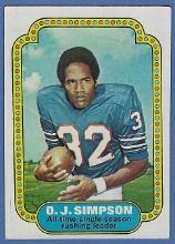 1974 Topps #1 OJ Simpson Buffalo Bills