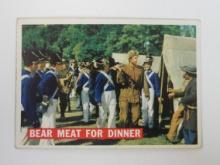 1956 TOPPS DAVEY CROCKETT SERIES 1 #5 A BEAR MEANT FOR DINNER