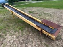 16” Wide X 18’ Long Stationary Incline Belt Conveyor