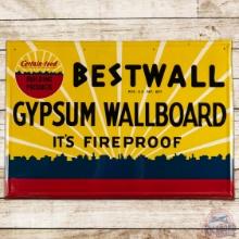 Bestwall Gypsum Wallboard Embossed SS Tin Sign