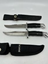 Lot of 2 Buck Knives w/ Sheaths