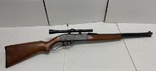 Sears Model 5 - .22 S, L or LR Tube Fed Lever Action Rifle w/ Scope