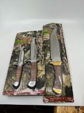 NEW Mossy Oak Knife Set - 3 Fix Blade Knives