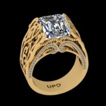 3.86 Ctw VS/SI1 Diamond14K Yellow Gold Engagement Ring