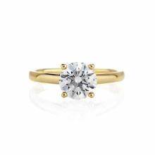 Certified 1 CTW Round Diamond Solitaire 14k Ring G/I1