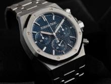 Brand New 41mm Royal Oak Blue Dial Chronograph Comes with Box & Papers