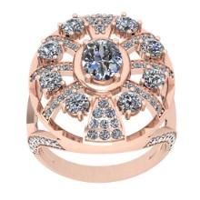 3.70 Ctw VS/SI1 Diamond Style 14K Rose Gold Engagement Filigree Ring ALL DIAMOND ARE LAB GROWN