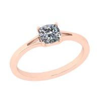 CERTIFIED 1.51 CTW J/SI2 ROUND (LAB GROWN Certified DIAMOND SOLITAIRE RING ) IN 14K YELLOW GOLD