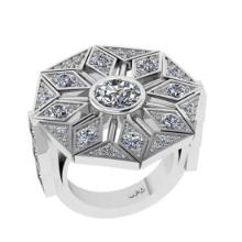 3.34 Ctw VS/SI1 Diamond 10K White Gold Engagement Halo Ring