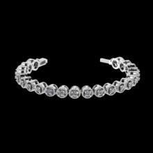 2.00 Ctw VS/SI1 Diamond 14K White Gold Bracelet (ALL DIAMOND ARE LAB GROWN)