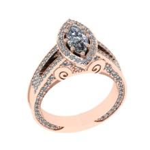 1.83 Ctw VS/SI1 Diamond 14K Rose Gold Engagement Ring (ALL DIAMOND ARE LAB GROWN )