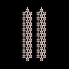 3.91 CtwVS/SI1 Diamond 14K Rose Gold Earrings (ALL DIAMOND ARE LAB GROWN)