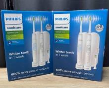 PHILIPS Sonicare Optimal Clean Toothbrush (2 Sets of 2)