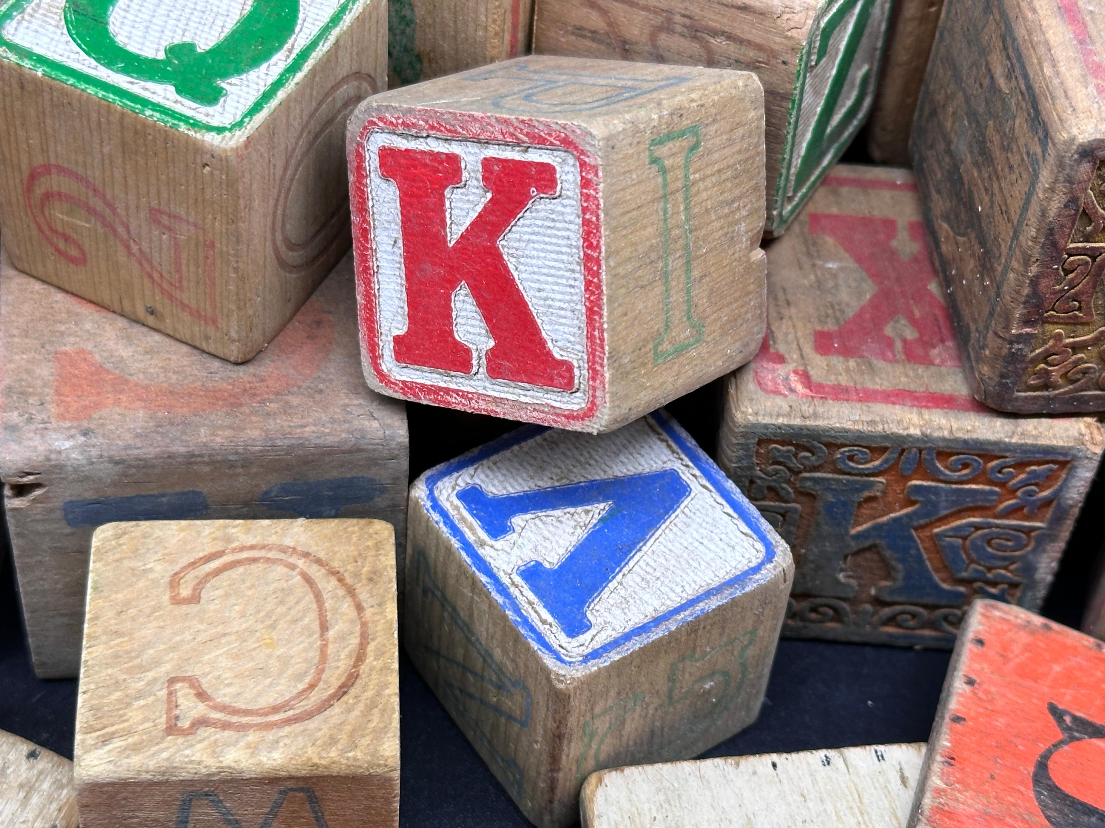 Wooden Alphabet Blocks