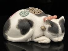 Sleeping Cat Figurine