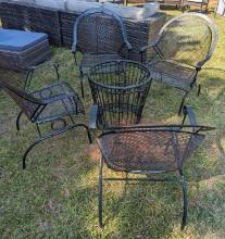 4 Chairs and 1 Table with Glass Top