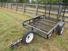 4x6 Black Mesh Utility Trailer