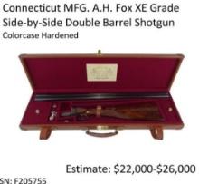 A.H. Fox XE Grade Side-By-Side 16 GA Shotgun
