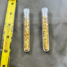 2- vials of gold flake