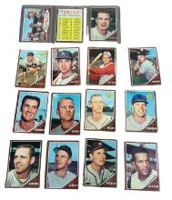 1962 Topps Baseball lot of 15 Cash, nice cards