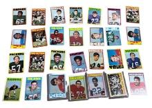 1972 Topps Football lot of 28 w/ stars Hayes NFL crisp cards
