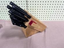 LOCAL PICKUP ONLY- Knife block w/ knives