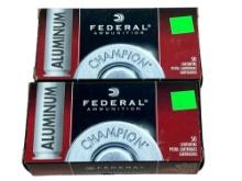 LOCAL PICKUP ONLY- 2 50 Round Boxes of 9MM Luger 115 Grain (Aluminum)Ammo, sells times the money