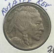 1913 Type 1 Buffalo Nickel (Raised Mound) w/ Rotated Reverse