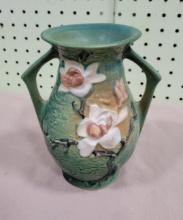 Vintage Roseville Pottery 90-7" Two Handled Magnolia Vase