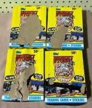 4- Boxes of Unopened packs of Topps Desert Storm Victory Series cards