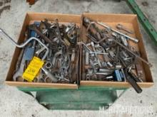 (2) flats of sockets & wrenches