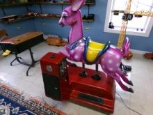 Purple Deer Coin Operated Ride on machine