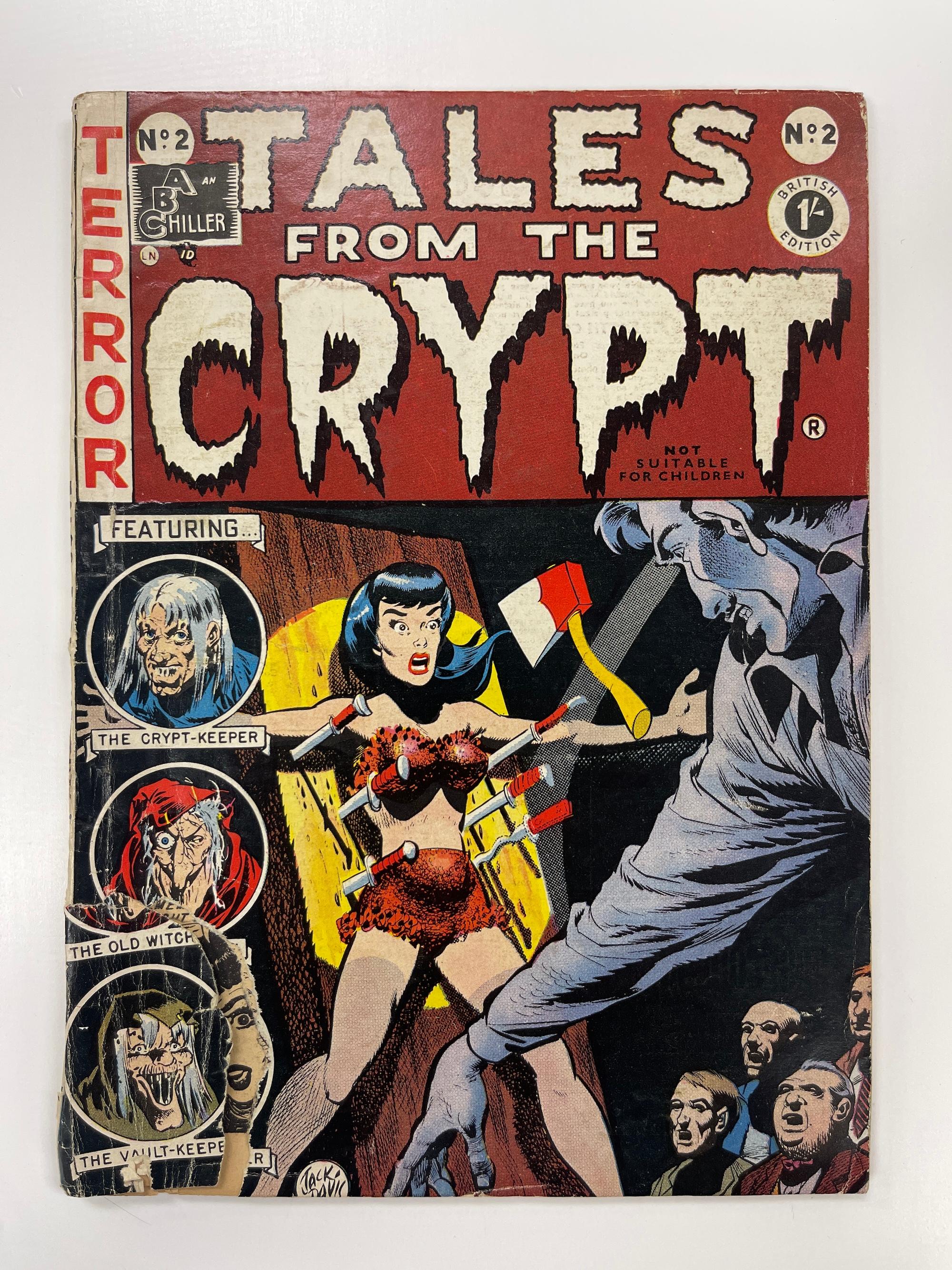 TALES FROM THE CRYPT #2  ABC CHILLER" BRITISH EDITION UK RARE HORROR COMIC
