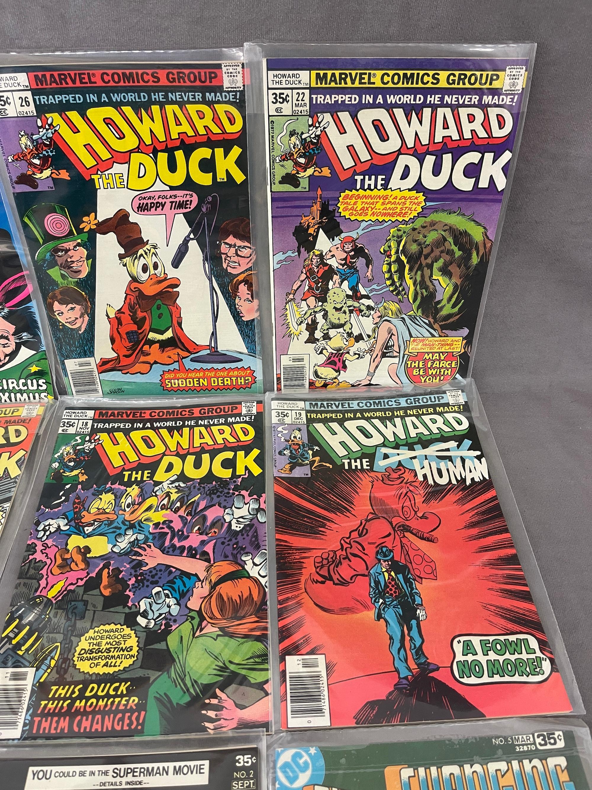 VINTAGE COMIC BOOK COLLECTION HOWARD DUCK LOT 21